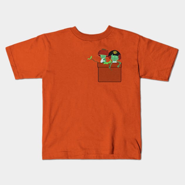 Pocket Kodama Kids T-Shirt by DigitalCleo